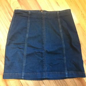Free People Denim Mini Skirt